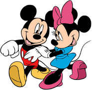 Mickey and Minnie Mouse as Van and Minny