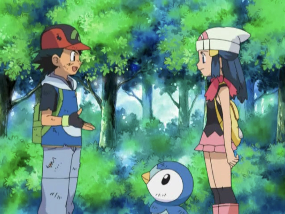 Ash and Dawn Ash and dawn, Pokémon diamond and pearl, Pokemon