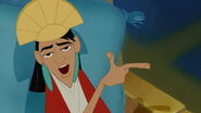 Emperor Kuzco as the Caterpillar as Butterfly