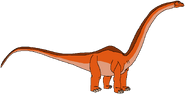 Linda as a Mamenchisaurus