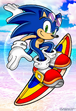 SONIC GOES SURFING