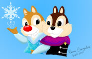Chip and Dale as Anna and Elsa (final)