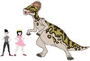 Riley and Elycia meets Corythosaurus