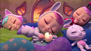 Foxie Coney and Lady (Cry Babies Magic Tears) sleeping