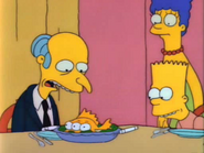 Mr. Burns is served a three-eyed fish while running for governor.