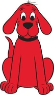 Clifford the Big Red Dog as Sneezy