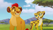 Kion and Fuli smile