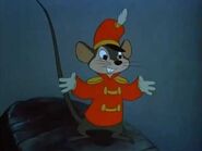 Timothy Q. Mouse as the Dormouse