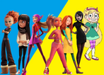 Courtney Babcock, Tuilp, Honey Lemon, Mavis Dracula, Addie McAllister, Audrey and Star Butterfly