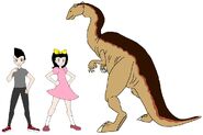 Riley and Elycia meets Camptosaurus