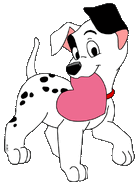 Dalmatian puppy valentine heart