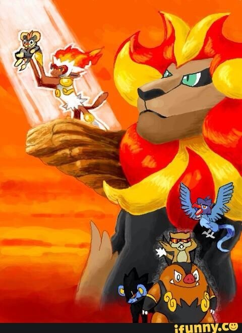 pokemon lion king pyroar