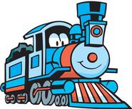 Choo Choo Train as Train with Square Wheels on his Caboose