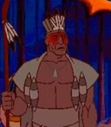 Chief Powhatan in Pocahontas Animated StoryBook