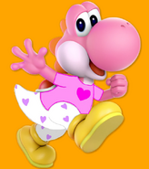 Pink Yoshi Wears Pajamas