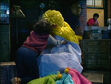 Episode 1837- Maria tucks Big Bird in asleep in his nest with the Honkers near by sleeping