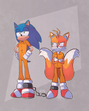 Sonic and tails in orange jail suits