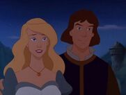 Princess Odette (with Prince Derek as an extra) as Mrs. Potts (Human)