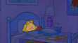 Emily Elizabeth and Puppy Clifford are sleeping in bed