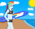 Equestria girls rainbow dash beach fun by cyber murph d7yvwp9-fullview