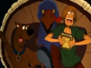 Scooby and Shaggy were chased by giant turkey