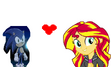 Sunset Shimmer and Sonic