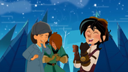 The Legend of Pacha the Peasant (Revival + Remake) - Prince Ivan (Charlie Tinkerton), Princess Isabel (Sara Simple) and Varian (Tommy Tinkerton) laughing (Parody Scene)