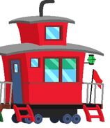 Casey Jr's Red Caboose.