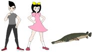 Riley and Elycia meets Alligator Gar