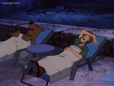 Shaggy and Scooby sleeping in Alien Invaders