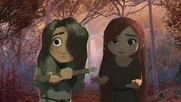 Young Nimona (with Young Ballister Boldheart as an extra) as Boo