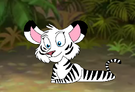 Jackie the White Tigress (OC; Cub) as Cub Tiffu