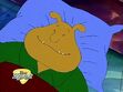 Binky Barnes sleeping in Night Fright