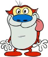 Stimpson J. Cat (Stimpy) as Cogsworth