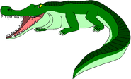 Becky as a Sarcosuchus