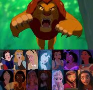 Disney Princesses React Simba