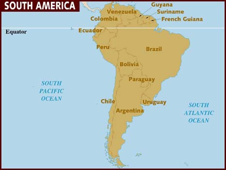 Equator On South America Map South America | The Parody Wiki | Fandom