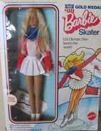 Gold Medal Skater Barbie in packaging.