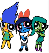 Blossom- Sadness, Bubbles- Joy, and Buttercup- Disgust