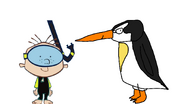 Stanley Griff meets Emperor Penguin