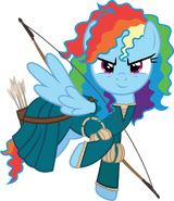 Rainbow Dash as Merida