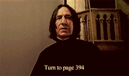 Turn to page 394. Snape