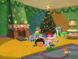 Dora and Boots fall asleep by the Christmas tree