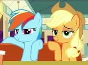 Applejack and Rainbow Dash Monsters, Inc.