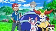 Serena disguised as Ash