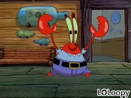 Mr. Krabs as Sushi Chef