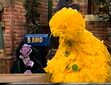 The Count puts Big Bird to sleep with a birdie-pox lullaby