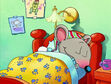 Toopy and binoo sleeping in bed