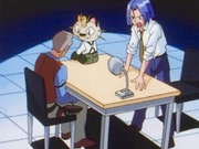James and Meowth interrogating Warden - banned Pokemon episode scene