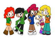Various Female "Codename: Kids Next Door" Characters as the Flowers